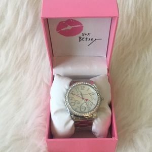 Betsy Johnson Silver Watch